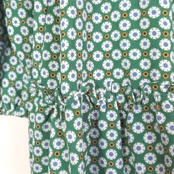 NEW Max Studio Dress Tunic Women Floral Boho Ruffle Long Balloon Sleeve XL - Picture 11 of 16